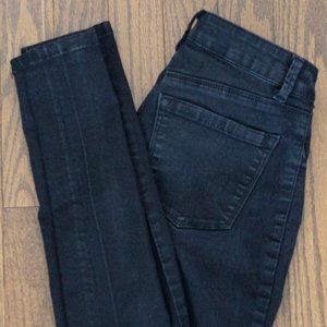 Black denim jeans